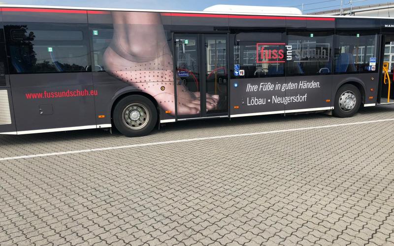 Unser neuer Bus zwischen Löbau und Neugersdorf